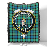 Scottish Tartan Gunn Ancient Clan Woven Blanket Crest Style