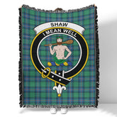 Scottish Tartan Shaw Ancient Clan Woven Blanket Crest Style