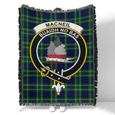 Scottish Tartan MacNeil of Colonsay Modern Clan Woven Blanket Crest Style