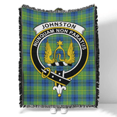 Scottish Tartan Johnston Ancient Clan Woven Blanket Crest Style
