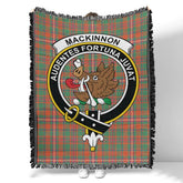 Scottish Tartan MacKinnon Ancient Clan Woven Blanket Crest Style
