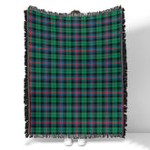Scottish Tartan Urquhart Broad Red Ancient Clan Woven Blanket Plaid Style