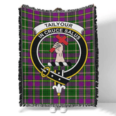 Scottish Tartan Tailyour Weathered Clan Woven Blanket Crest Style