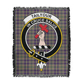 Scottish Tartan Tailyour Clan Woven Blanket Crest Style