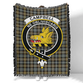 Scottish Tartan Campbell Argyll Weathered Clan Woven Blanket Crest Style