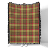 Scottish Tartan MacMillan Old Weathered Clan Woven Blanket Plaid Style