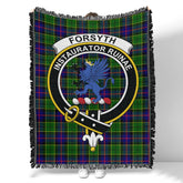 Scottish Tartan Forsyth Modern Clan Woven Blanket Crest Style