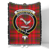 Scottish Tartan MacDougall Modern Clan Woven Blanket Crest Style