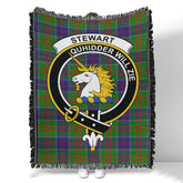 Scottish Tartan Stewart of Appin Hunting Modern Clan Woven Blanket Crest Style