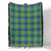 Scottish Tartan Johnston Ancient Clan Woven Blanket Plaid Style
