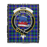 Scottish Tartan Weir Modern Clan Woven Blanket Crest Style