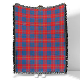 Scottish Tartan Galloway Red Clan Woven Blanket Plaid Style