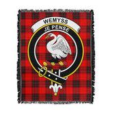Scottish Tartan Wemyss Modern Clan Woven Blanket Crest Style