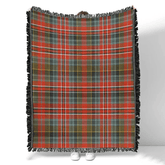 Scottish Tartan MacPherson Weathered Clan Woven Blanket Plaid Style