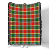 Scottish Tartan Gibbs Clan Woven Blanket Plaid Style
