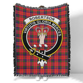 Scottish Tartan Robertson Modern Clan Woven Blanket Crest Style