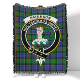 Scottish Tartan Paterson Clan Woven Blanket Crest Style