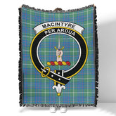 Scottish Tartan MacIntyre Hunting Ancient Clan Woven Blanket Crest Style