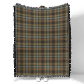 Scottish Tartan Stewart Hunting Weathered Clan Woven Blanket Plaid Style