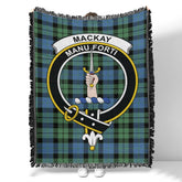 Scottish Tartan MacKay Ancient Clan Woven Blanket Crest Style