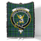 Scottish Tartan Stewart Hunting Modern Clan Woven Blanket Crest Style