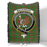 Scottish Tartan MacKinnon Hunting Modern Clan Woven Blanket Crest Style