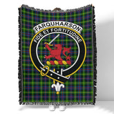 Scottish Tartan Farquharson Modern Clan Woven Blanket Crest Style