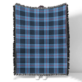 Scottish Tartan MacKay Blue Clan Woven Blanket Plaid Style