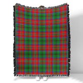 Scottish Tartan McCulloch Clan Woven Blanket Plaid Style