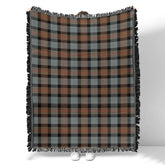 Scottish Tartan Gunn Weathered Clan Woven Blanket Plaid Style