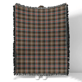 Scottish Tartan Sutherland Weathered Clan Woven Blanket Plaid Style