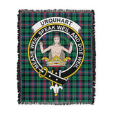 Scottish Tartan Urquhart Broad Red Ancient Clan Woven Blanket Crest Style