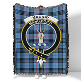 Scottish Tartan MacKay Blue Clan Woven Blanket Crest Style