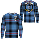 MacKay Blue Tartan Crest Sweatshirt