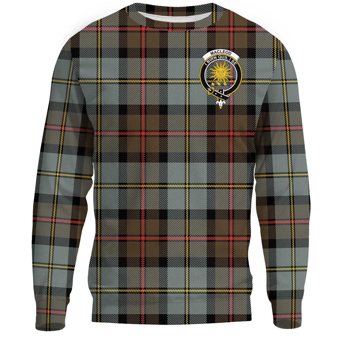 MacLeod of Harris Weathered Tartan Crest Sweatshirt