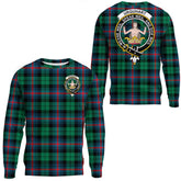 Urquhart Broad Red Ancient Tartan Crest Sweatshirt