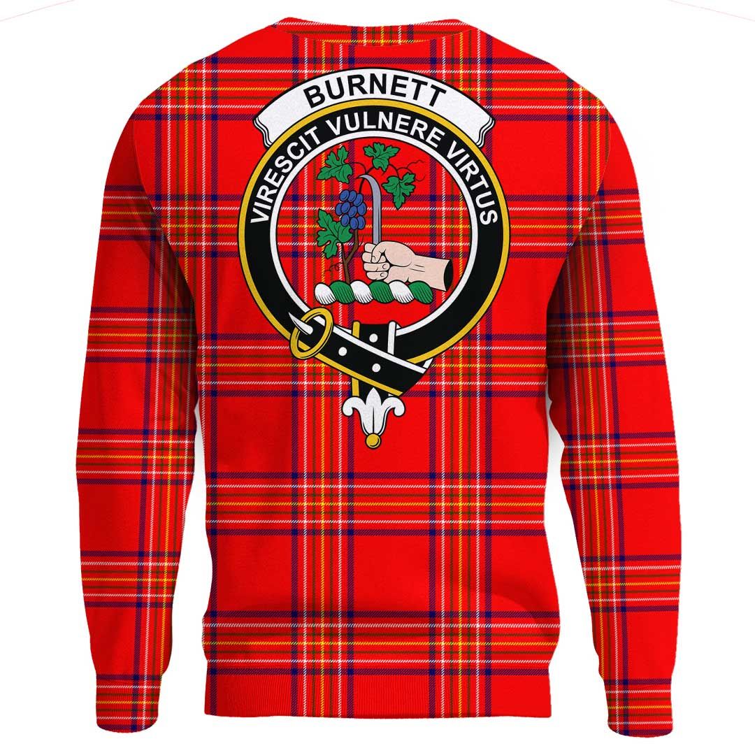 Burnett Modern Tartan Crest Sweatshirt