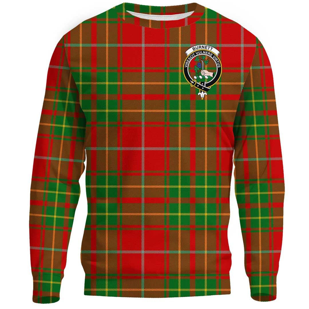 Burnett Ancient Tartan Crest Sweatshirt