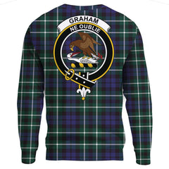 Graham of Montrose Modern Tartan Crest Sweatshirt