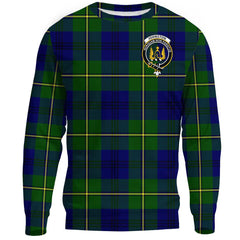 Johnston Modern Tartan Crest Sweatshirt