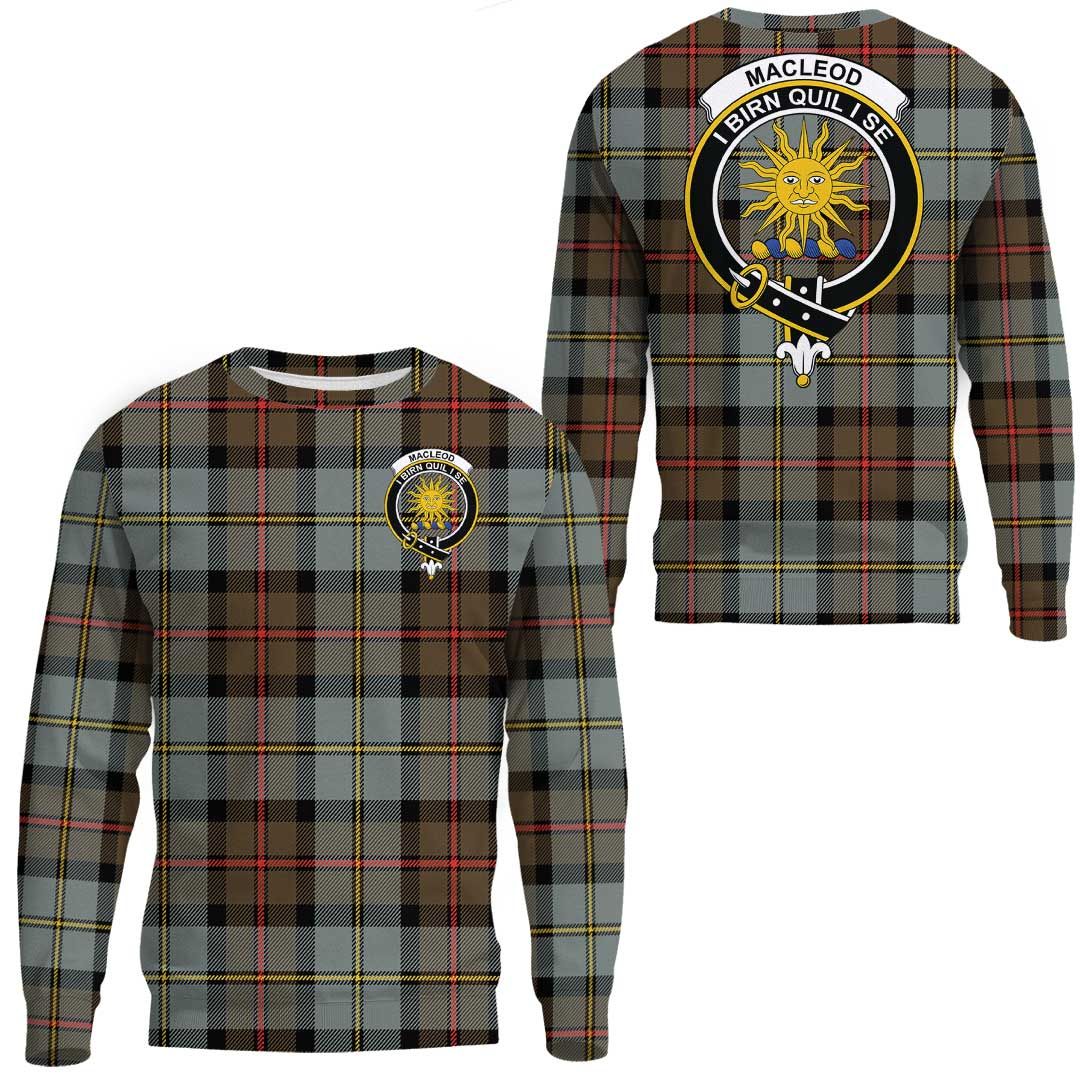 MacLeod of Harris Weathered Tartan Crest Sweatshirt