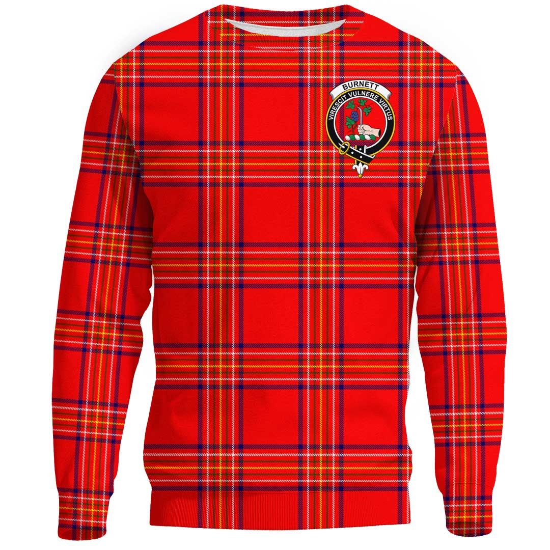 Burnett Modern Tartan Crest Sweatshirt