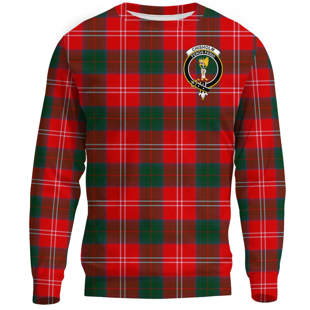 Chisholm Modern Tartan Crest Sweatshirt