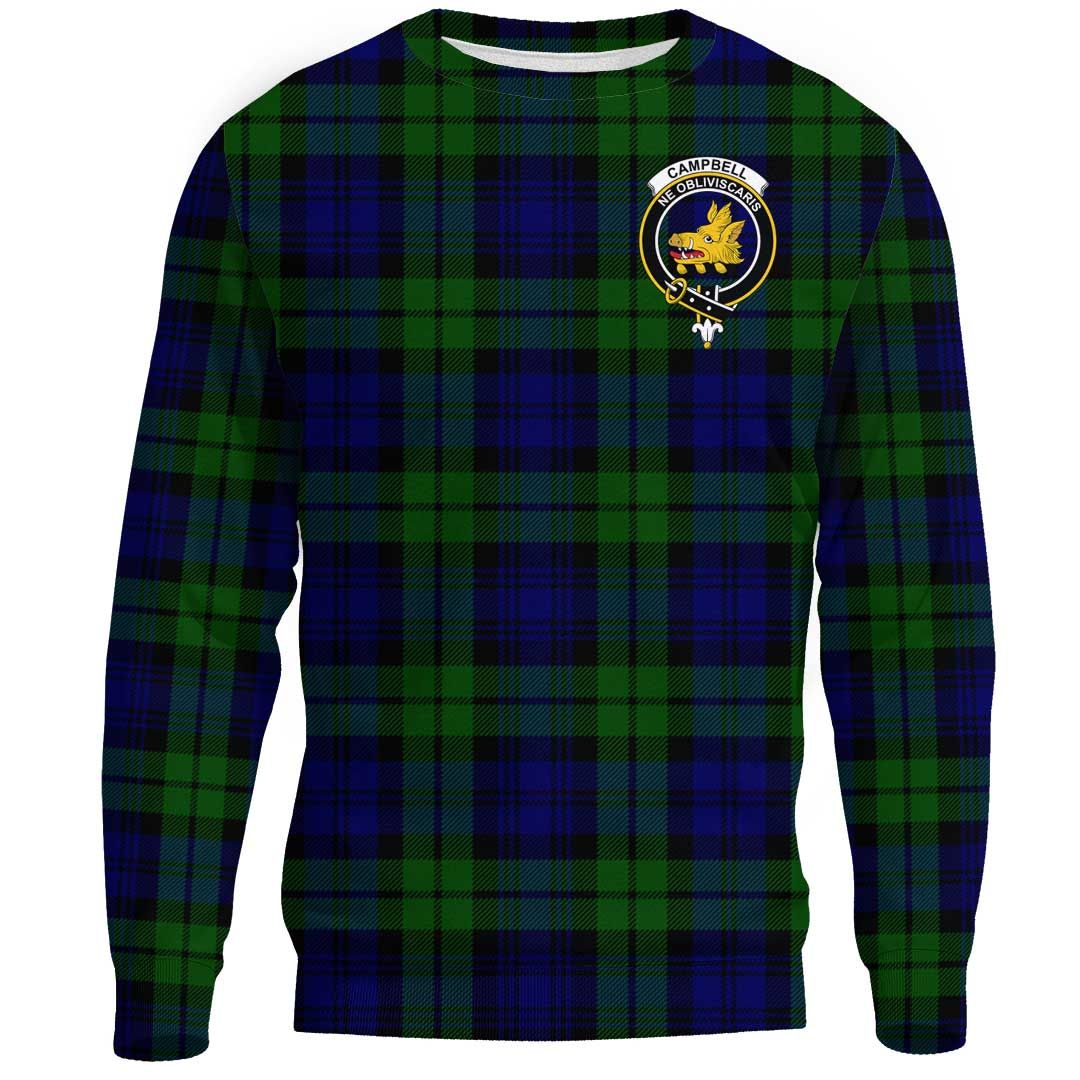 Campbell Modern Tartan Crest Sweatshirt