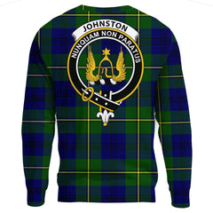 Johnston Modern Tartan Crest Sweatshirt