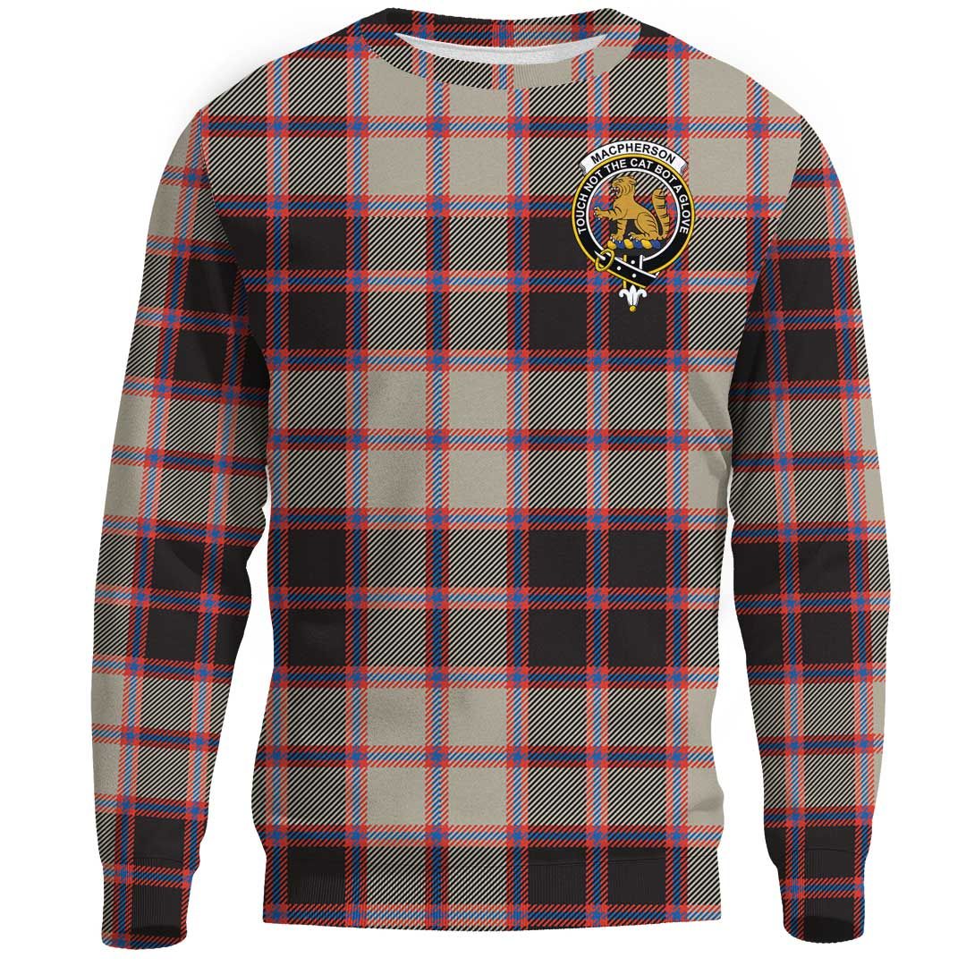 MacPherson Hunting Ancient Tartan Crest Sweatshirt