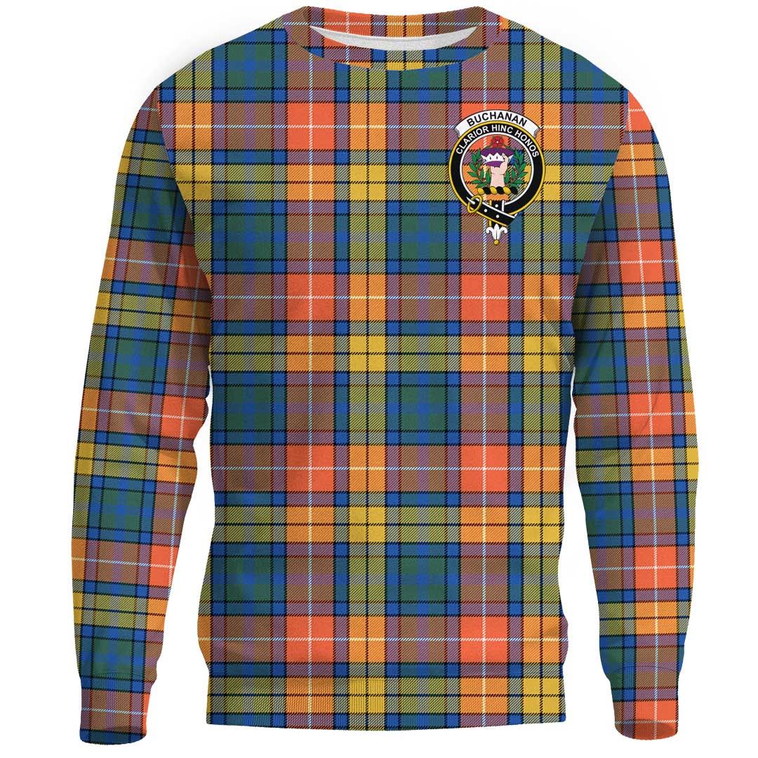 Buchanan Ancient Tartan Crest Sweatshirt