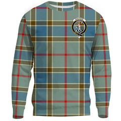 Balfour Blue Tartan Crest Sweatshirt