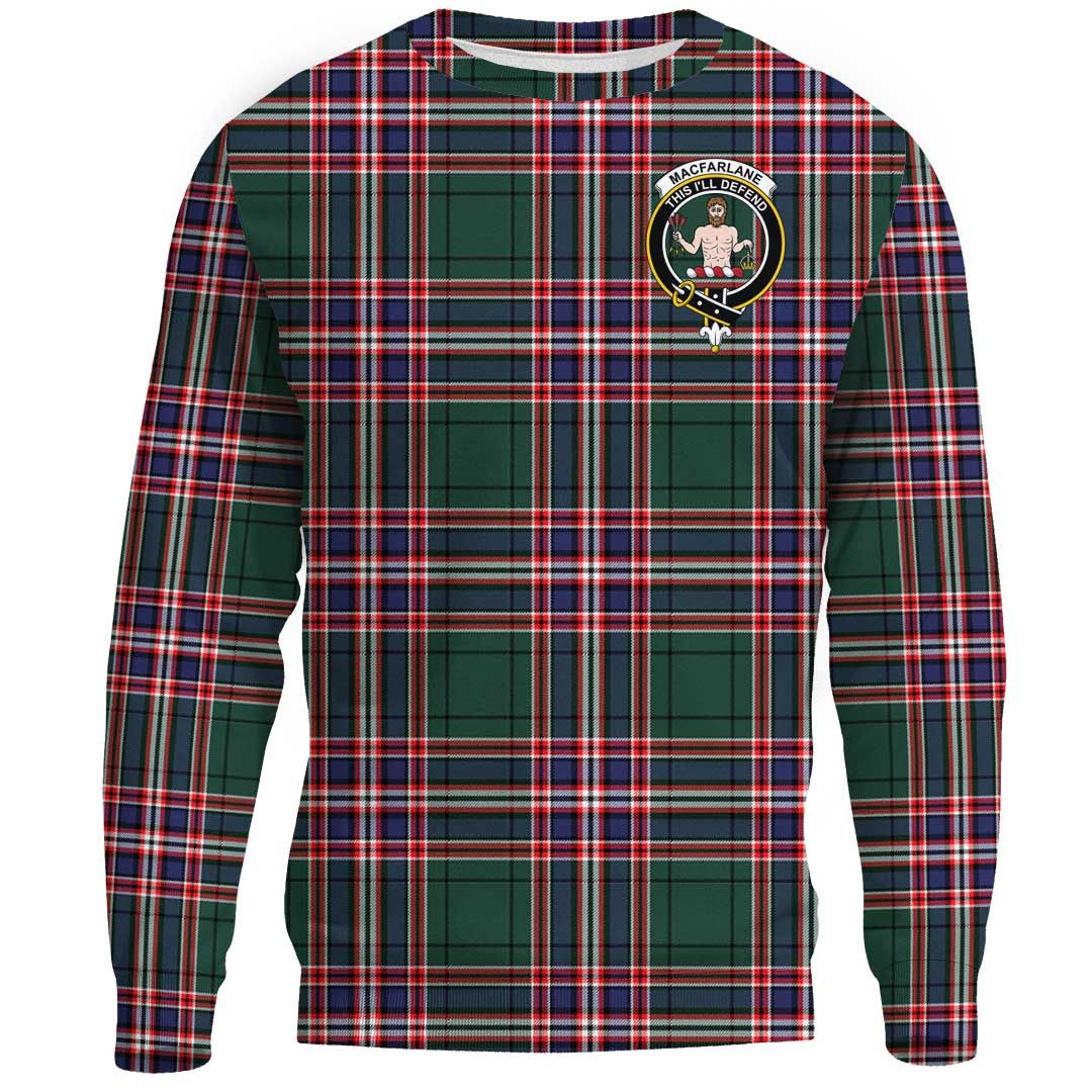 MacFarlane Hunting Modern Tartan Crest Sweatshirt