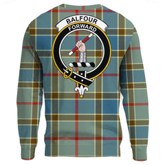 Balfour Blue Tartan Crest Sweatshirt
